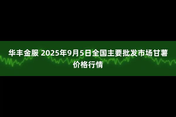 华丰金服 2025年9月5日全国主要批发市场甘薯价格行情
